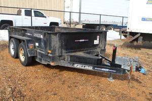 lot 934 image: Felling FT-10 DT 10-12 Dual Axle Tilt Dump Utility Trailer
