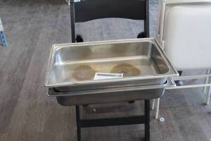 lot 1567 image: Lot of (2) Chafing Pans 22x14x4