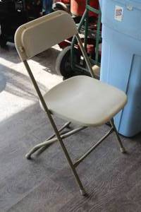lot 1550 image: Lot of (9) Folding Chairs 18x18x31-12