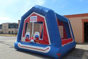 lot 941 image: Space Walk Interactive LLC Clown Face Jump and Bounce House 15x15x12