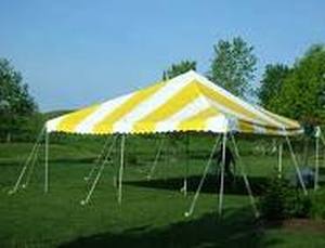 lot 946 image: Anchor 20x20 Rope & Pole Tent, Carry Bag