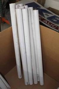 Security Chain Set - 40 Chain Poles (x10), Bases (x4), Pole Caps (x10)
