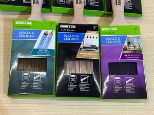Lot Of (6) Assorted New Shur-Line Paint Brushes