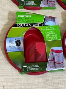 Lot Of (4) Pour-N-Store Paint Can Lids