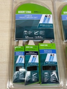 Lot Of (3) Three-Piece Shur-Line Paint Brushes