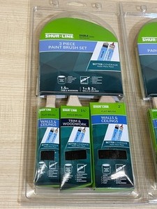 Lot Of (3) Three-Piece Shur-Line Paint Brushes