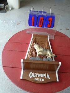 Olympia wolf wall hanger. Very nice condition. As shown.