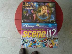 Buffy the vampire slayer & scene it games. As shown.