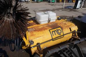 MB Companies 64 Universal Mount Bobcat Skid Loader Skid Steer Hydraulic Sweeper Attachment With Side Sweep
