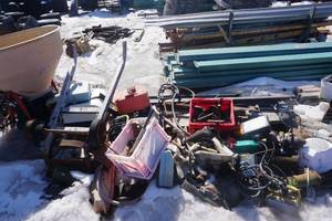 Large Lot of Assorted Tools Hardware and Fittings
