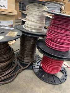 ASSORTED REELS OF ELECTRICAL WIRE