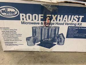 ROOF EXHAUST FOR MICROWAVE ANDOR RANGE HOOD VENTING KIT