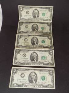 5 - 1976 Series $2 Green Seal