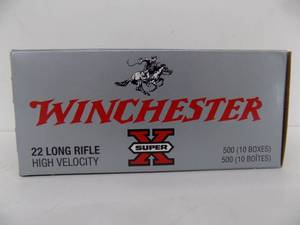 500 Rounds Winchester 22 Long Rifle High Volocity