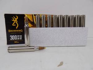 20 Rounds Browning 300 Win Mag 185 Grains