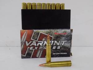 20 Rounds Hornady Varmint 220 Swift 55gr V-Max