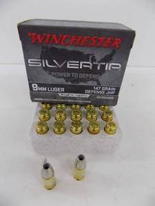 20 Rounds Winchester 9mm 147gr Defense