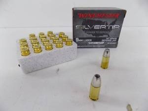 20 Rounds Winchester 9mm 147gr Defense