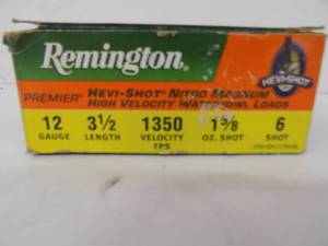 7 Rounds Remington 12 gauge- 3 12 - 6 Shot