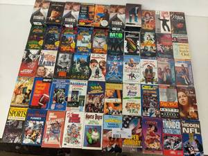 lot 165 image: 50 Assorted VHS Tapes-Titanic ,Green Mile ,Wild Life Bloopers Series, Men in Black ,Ace Ventura,The Fast & The Furious,Three Ninjas ,Big Fat Liar, Lethal Weapon 4 ,Christmas Vacation ,Assorted Workout Tapes  And More