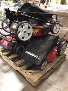 Pallet of assorted Toro Lawn Mowers (3 total count) unchecked review all pictures