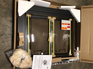 Pleasant Hearth Alpine Medium Glass Fireplace Doors good condition review all pictures
