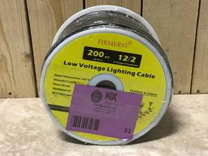 FIRMERST 122 Low Voltage Wire Outdoor Landscape Lighting Cable 200 Feet&nbsp&nbspCustomer Returns See Pictures