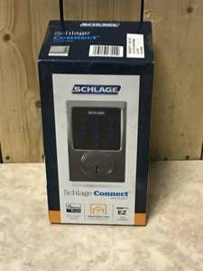 Century Satin Nickel Connect Smart Door Lock with Alarm&nbsp&nbspCustomer Returns See Pictures