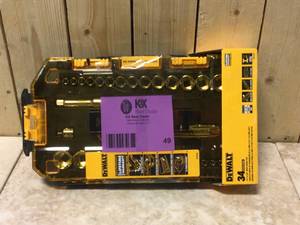 DEWALT 14 in. and 38 in. Drive Socket Set (34-Piece)&nbsp&nbspCustomer Returns See Pictures