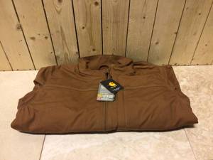 Carhartt - 102179-211 REG S - Carhartt 102179 Flame-Resistant Full Swing Quick Duck Jacket Brown, M&nbsp&nbspCustomer Returns See Pictures