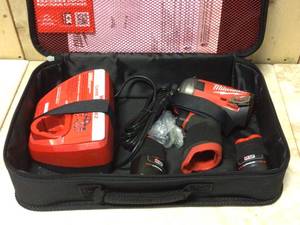 Milwaukee M12 FUEL SURGE 12-Volt Lithium-Ion Brushless Cordless 14 in. Hex Impact Driver Compact Kit wTwo 2.0Ah Batteries, Bag&nbsp&nbspCustomer Returns See Pictures