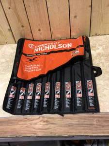 Nicholson 6 in., 8 in., 10 in. and 12 in. Maintenance File Set with Ergonomic Handles (9-Pieces)&nbsp&nbspCustomer Returns See Pictures