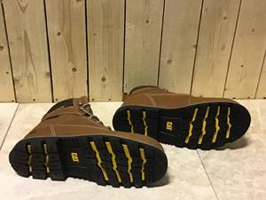 Mens Idaho 6 in. Work Boots - Steel Toe - Walnut Size 11(M) by CAT Footwear&nbsp&nbspCustomer Returns See Pictures
