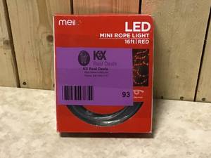 IndoorOutdoor 16 ft. LED Mini Rope Light Power type 120-Volt Color Red 2700K Color Temperature&nbsp&nbspCustomer Returns See Pictures