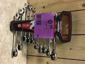 Husky Ratcheting Combination Wrench Set, SAEMM (10-Piece)&nbsp&nbspCustomer Returns See Pictures