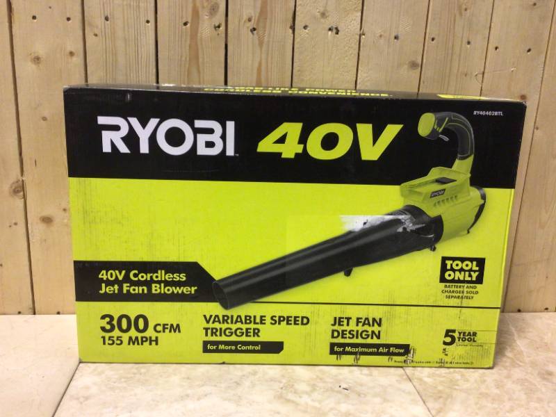 40V 300 CFM JET FAN LEAF BLOWER - RYOBI Tools