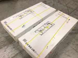 Lot of 2 Assorted Concealed 2x6 In-Wall Toilet Tank Carrier System by Swiss Madison Customer Returns See Pictures