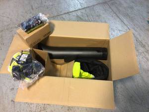 RYOBI 40V Vac Attack Cordless Leaf VacuumMulcher with 5.0 Ah Battery and Charger Customer Returns See Pictures