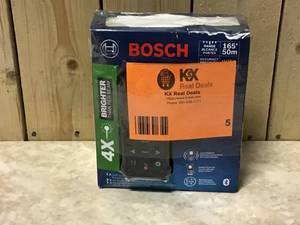 Bosch BLAZE 165 ft. Green Laser Distance Tape Measuring Tool with Bluetooth, Haptic Feedback, and Measurement Rounding Customer Returns See Pictures