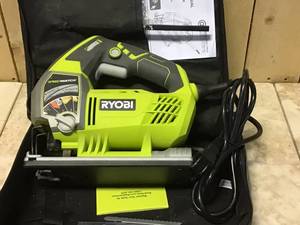RYOBI 6.1 Amp Corded Variable Speed Orbital Jig Saw with SPEEDMATCH Technology  USED Customer Returns See Pictures