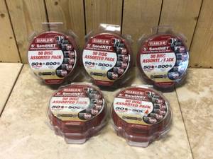 Diablo DND050ASTH50P 5 in. SandNET Disc Assorted Pack (50-Piece) Customer Returns See Pictures