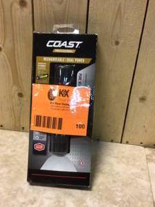 Coast XP11R 2100 Lumen Rechargeable LED Flashlight with Slide Focus and Beam Lock Customer Returns See Pictures