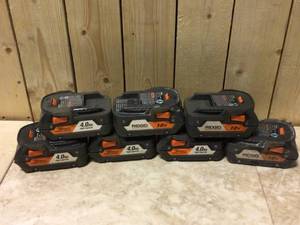 lot 1 image: MIX LOT OF RIDGID BATTERY Customer Returns See Pictures