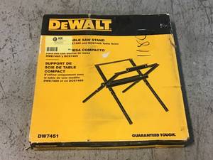 lot 46 image: DEWALT Compact Table Saw Stand &nbspCustomer Returns See Pictures