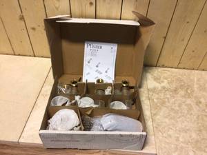 lot 72 image: 3-Handle 1-Spray Tub and Shower Faucet with Metal Knob Handles in Polished Chrome (Valve Included)  Customer Returns See Pictures