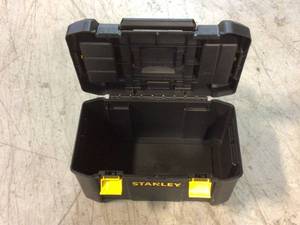 lot 87 image: STANLEY TOOL BOX BLACK &nbspCustomer Returns See Pictures