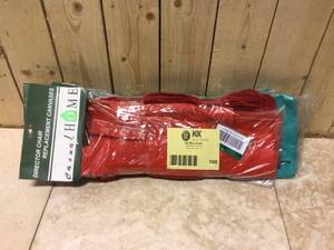 lot 100 image: Casual Home Red Directors Chair Cover &nbspCustomer Returns See Pictures
