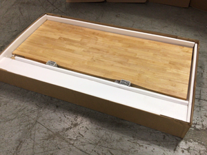 lot 105 image: 62 in. Adjustable Height Work Table in White by Husky Customer Returns See Pictures