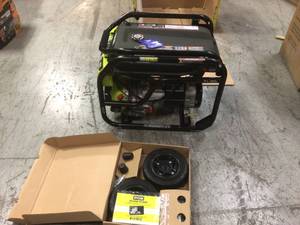 lot 107 image: 6,500-Watt Gasoline Powered Portable Generator with CO Shutdown Sensor by RYOBI Customer Returns See Pictures