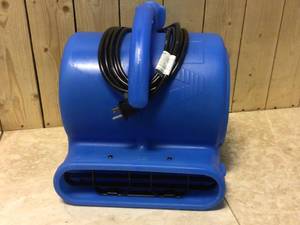 lot 29 image: B-Air 14 HP Air Mover Blower Fan for Water Damage Restoration Carpet Dryer Floor Home and Plumbing Use in Blue